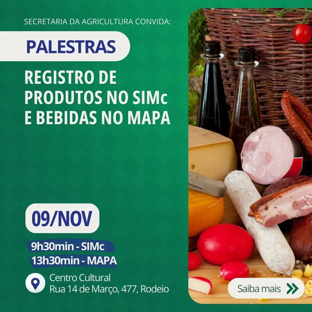Registro de Produtos no SIMc e Bebidas no Mapa