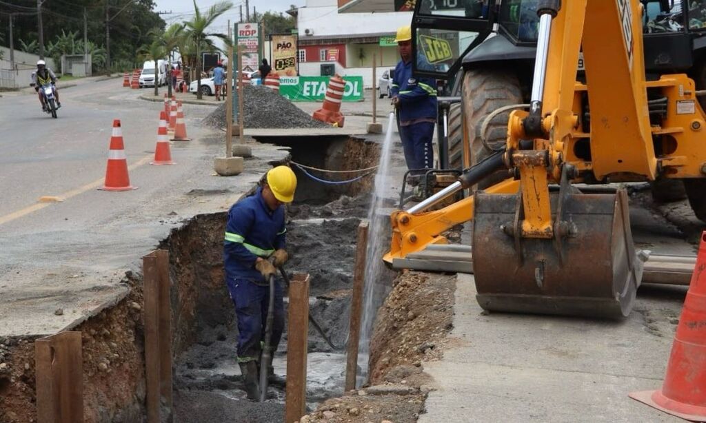 Obras da Adutora do Sistema Piraí Sul avançam em Joinville