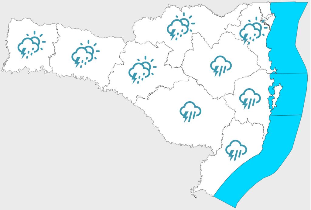 Quarta-feira será marcada pelo avanço de uma frente fria