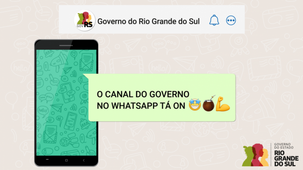 GOVERNO LANÇA CANAL NO WHATSAPP PARA AMPLIAR A COMUNICAÇÃO COM CIDADÃOS