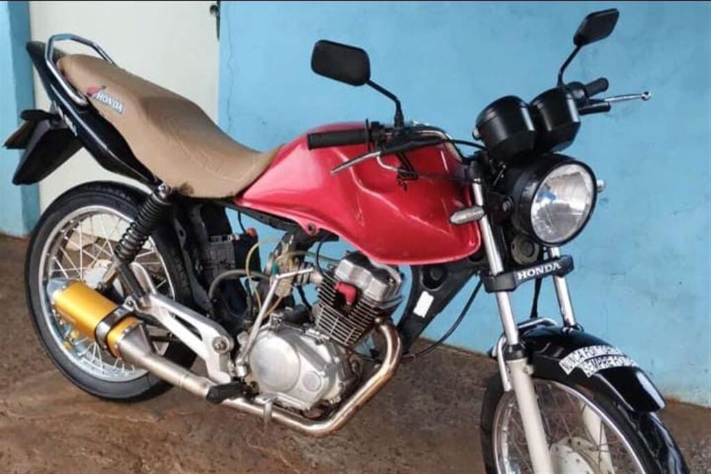 Foto:Divulgação - Motocileta CG Honda foi furtada do pátio de uma residência em São Martinho da Serra