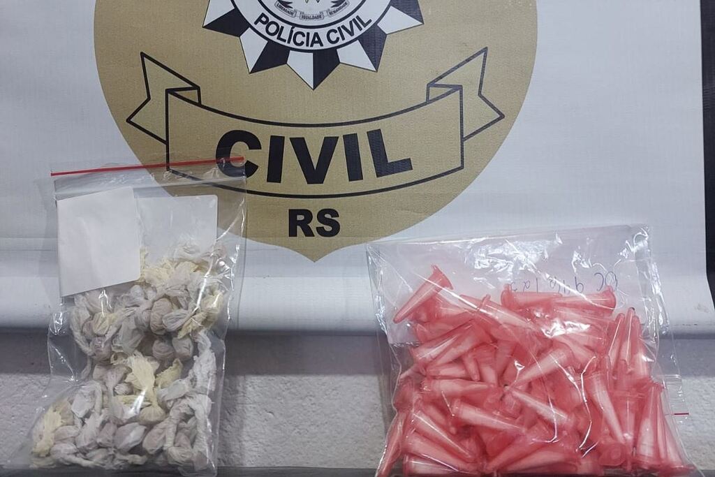 Foto: Polícia Civil - Droga apreendida foi avaliada em aproximadamente R$ 10 mil se fosse comercializada