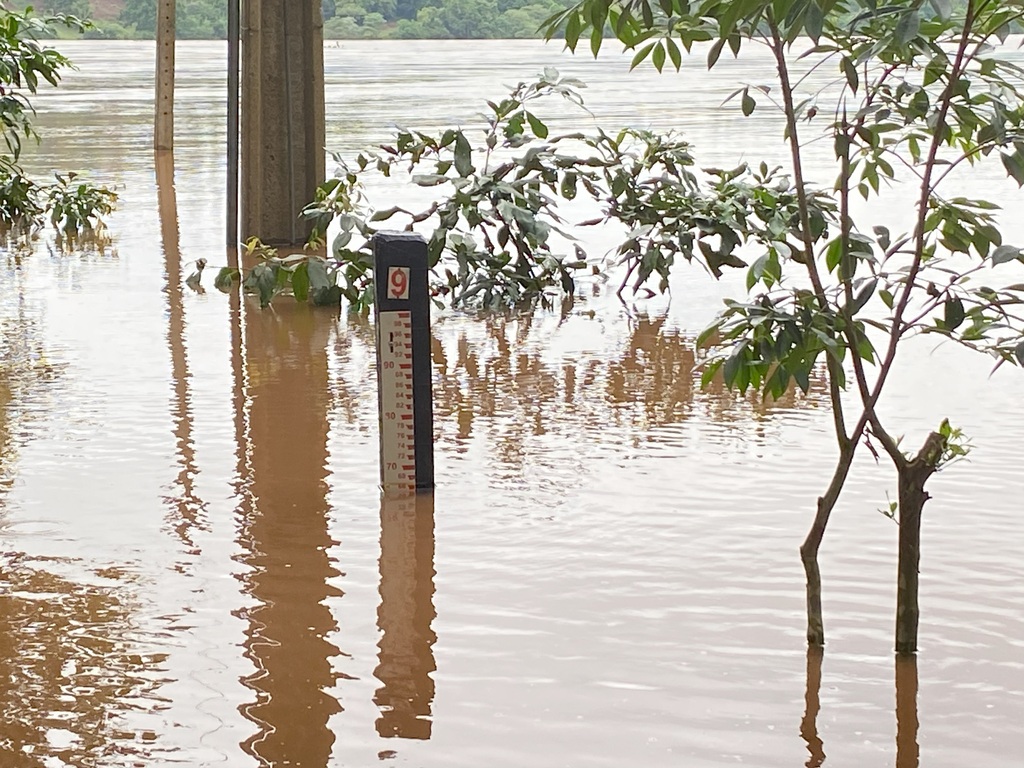 Nível do rio Uruguai em Itapiranga