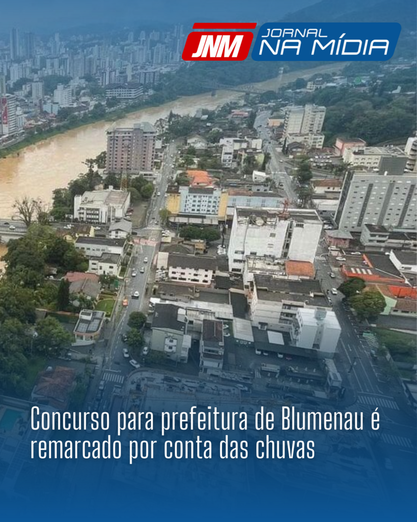 Concurso para prefeitura de Blumenau é remarcado por conta das chuvas