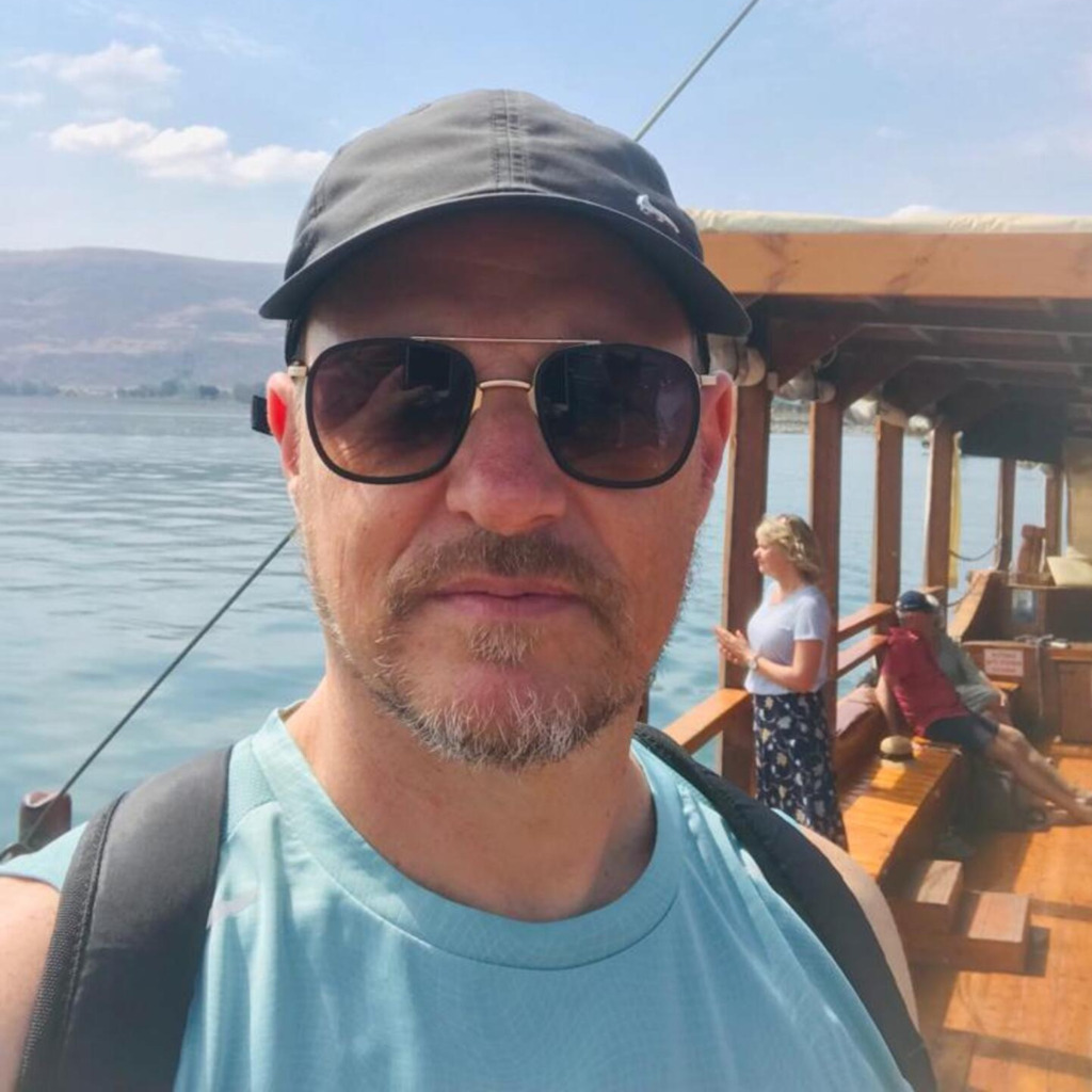  - Registro de Levi feito em um barco sobre o Mar da Galiléia durante a viagem.