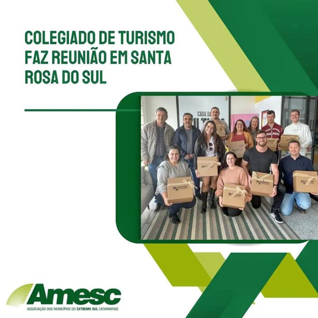 COLEGIADO DE TURISMO DA AMESC VISITA SANTA ROSA DO SUL