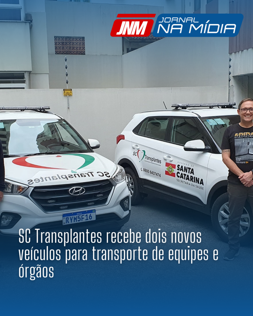 SC Transplantes recebe dois novos veículos para transporte de equipes e órgãos