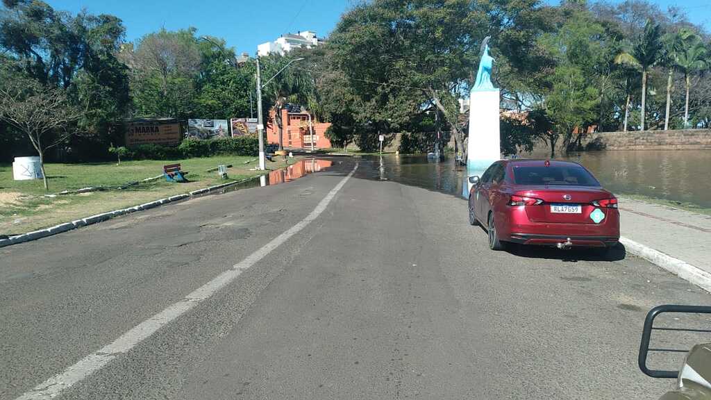 Atualização inundação do rio Uruguai em Uruguaiana.