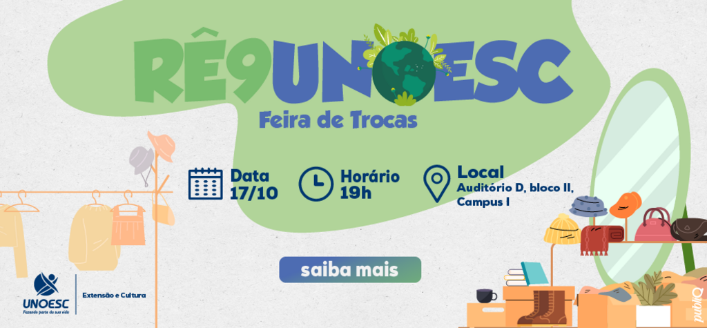 Unoesc promoverá feira de trocas na terça-feira (17)