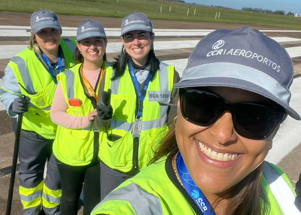 Aeroporto conta com mulheres fiscais de pátio e agentes de operações