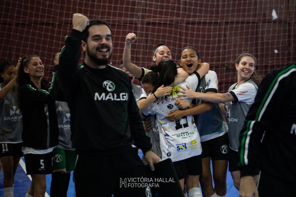 Foto: Victória Hallal - Malgi - Antes da decisão, time foca na disputa da Série Ouro da Federação Gaúcha de Futsal (FGFS), disputa paralela à Liga