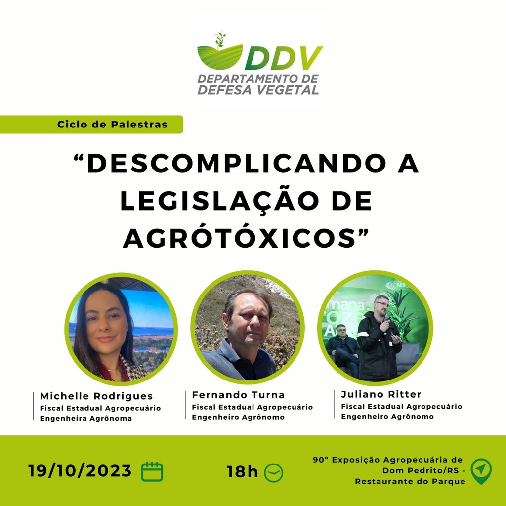 Palestra sobre agrotóxicos ocorre nesta semana em Dom Pedrito