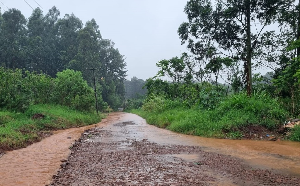 Chuvas danificam estradas do interior de São Miguel do Oeste