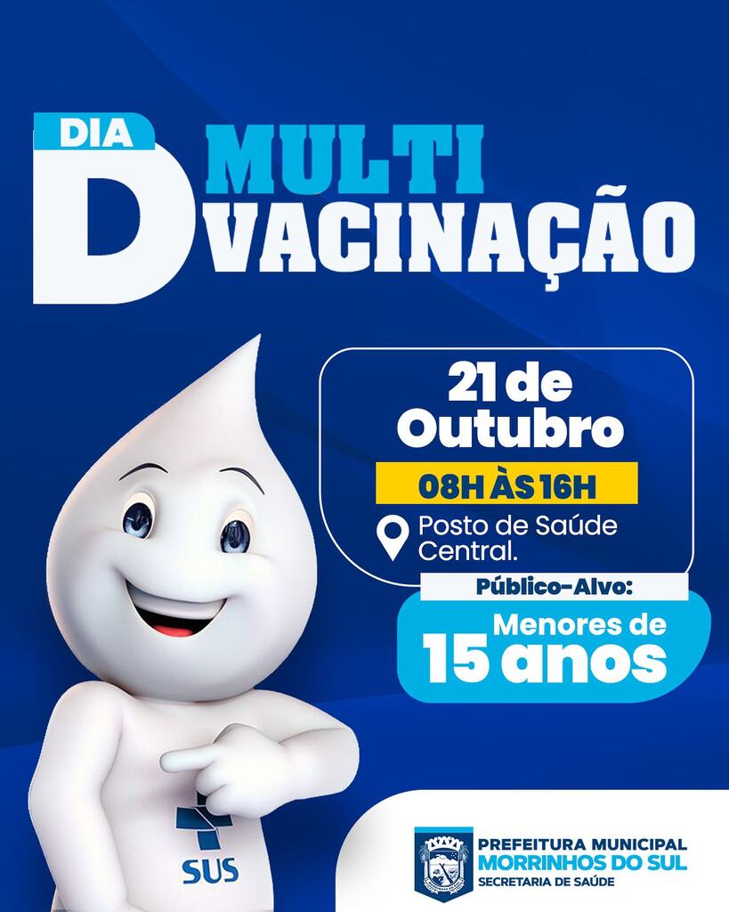 MORRINHOS DO SUL REALIZARÁ O DIA D DE MULTIVACINAÇÃO