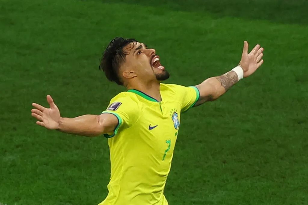  - Lucas Paquetá foi titular do Brasil na Copa do Mundo — Foto: Paul Childs/Reuters