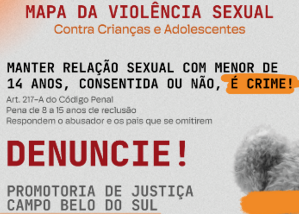 Projeto da Promotoria de Justiça de Campo Belo do Sul para combater a violência sexual contra crianças e adolescentes torna-se referência nacional