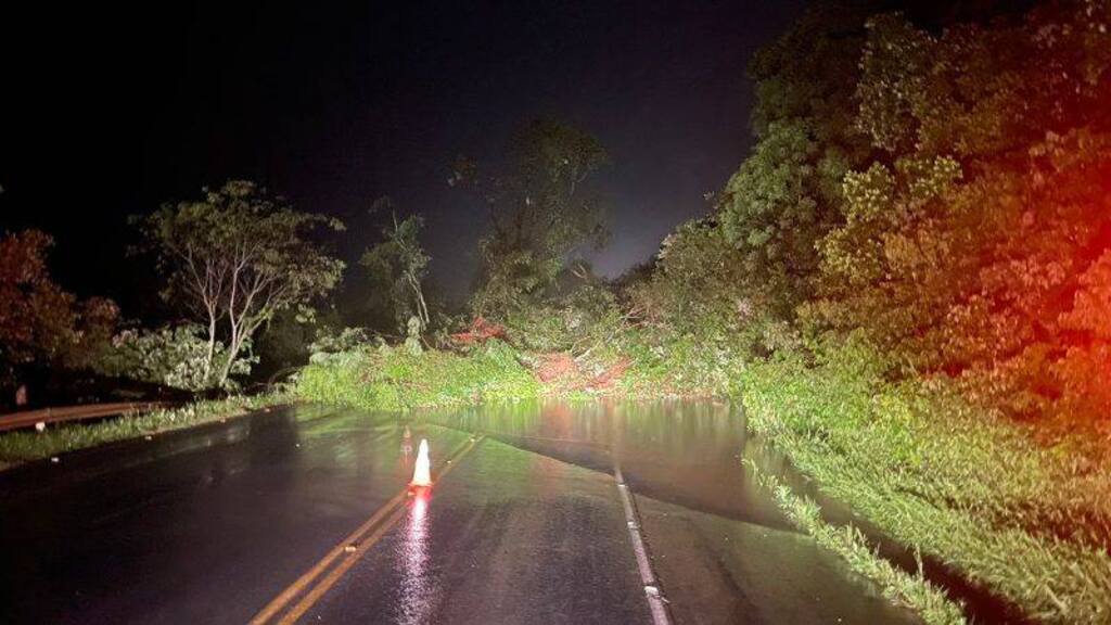 Chuva bloqueia trânsito em mais de 20 rodovias de SC
