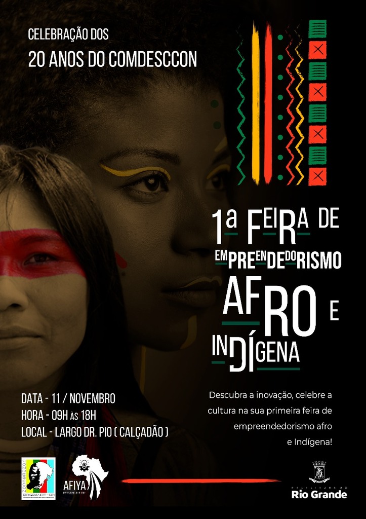 Comdesccon organiza feira afro e indígena em comemoração aos 20 anos do Conselho em Rio Grande