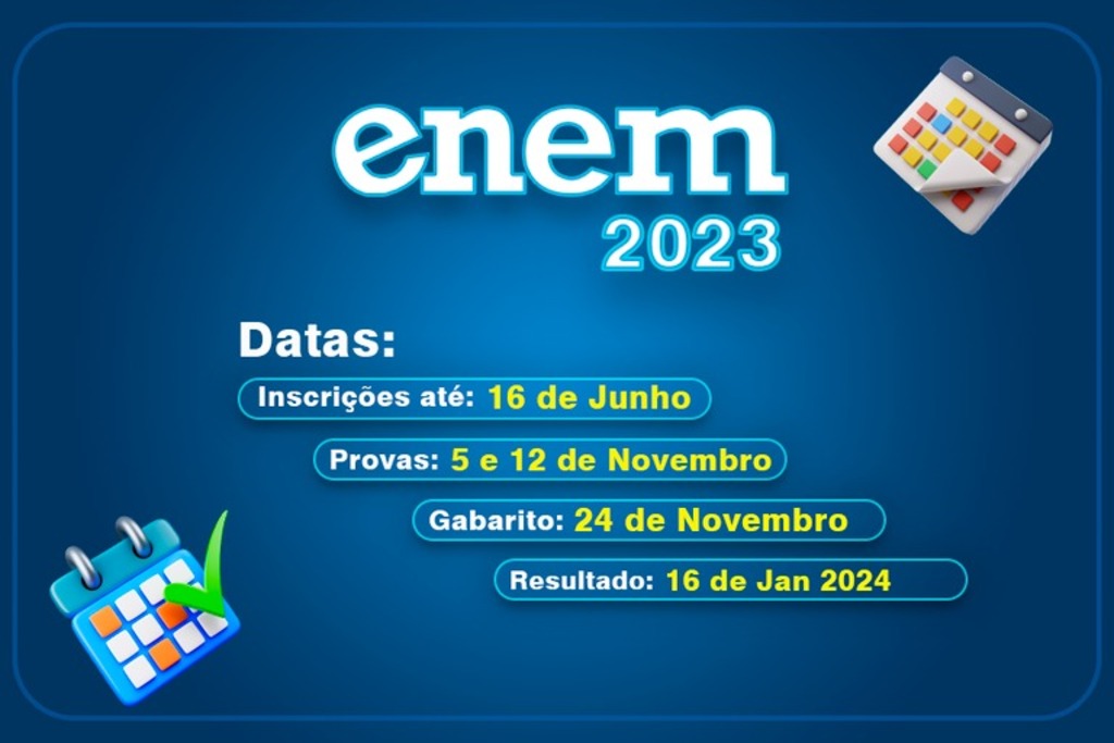 Segundo dia de prova do Enem 2023 acontece neste domingo (12