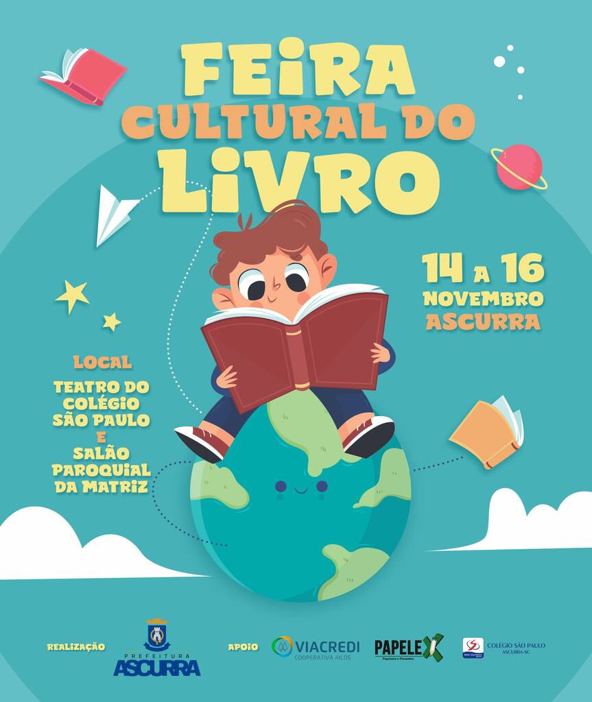 Está chegando a FEIRA CULTURAL DO LIVRO de Ascurra