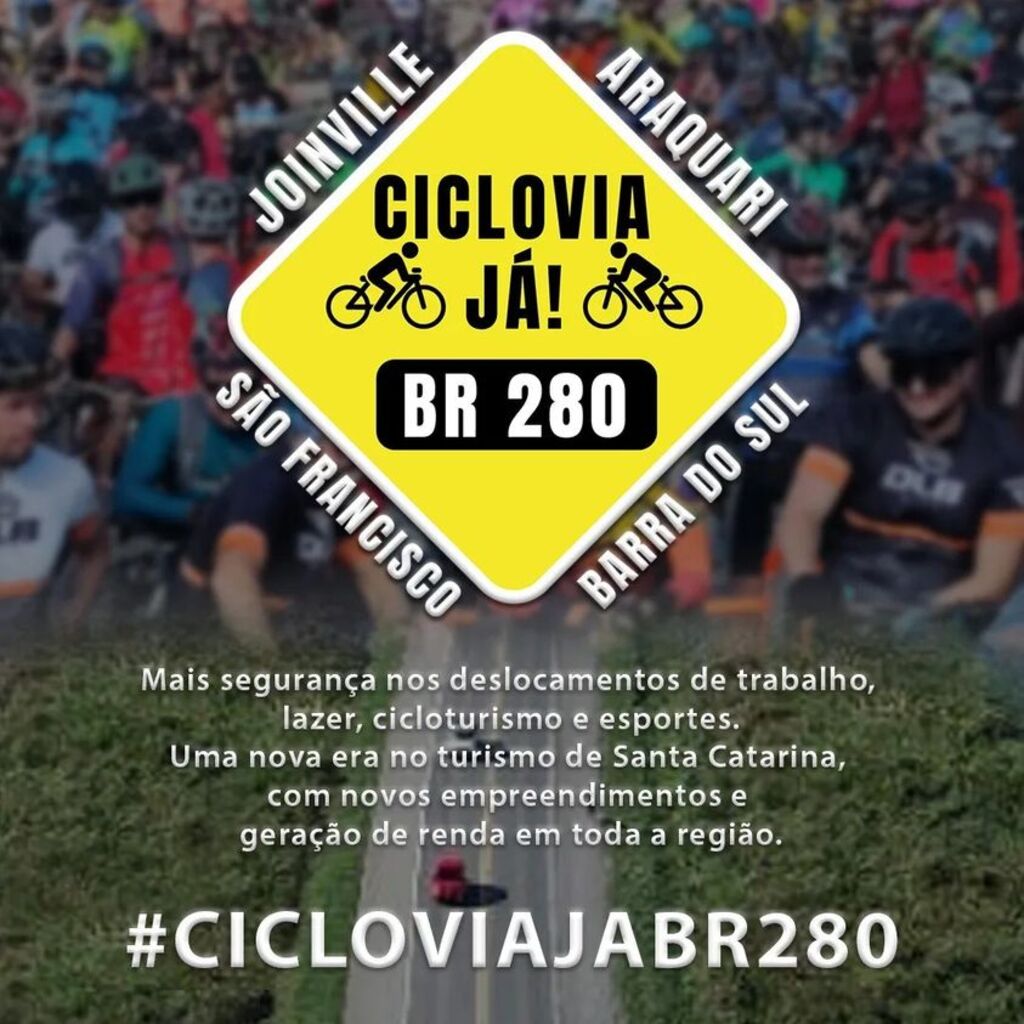 Ciclistas da região norte criam movimento para criação de Ciclovia na BR-280