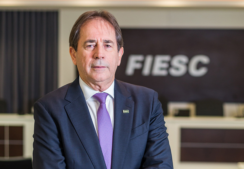 Divulgação Fiesc - Mario Cezar de Aguiar , presidente da Fiesc