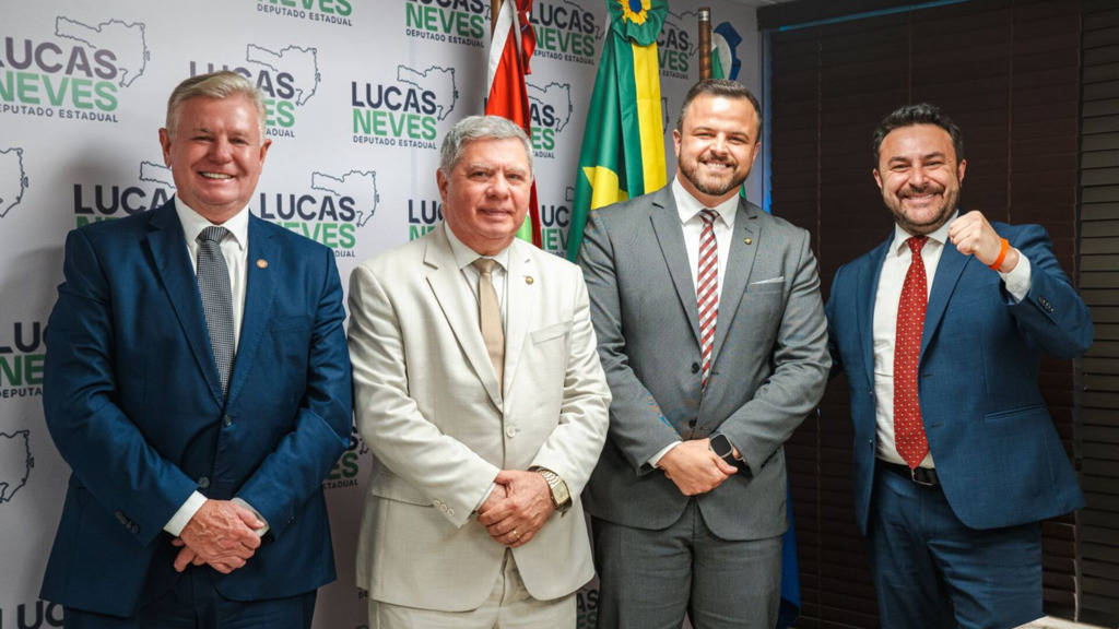  - Deputados Nilso Berlanda (PL), Mario Motta (PSD), Lucas Neves (Podemos) e Marcus Machado (PL) são os representantes da bancada da Serra Catarinense na ALESC