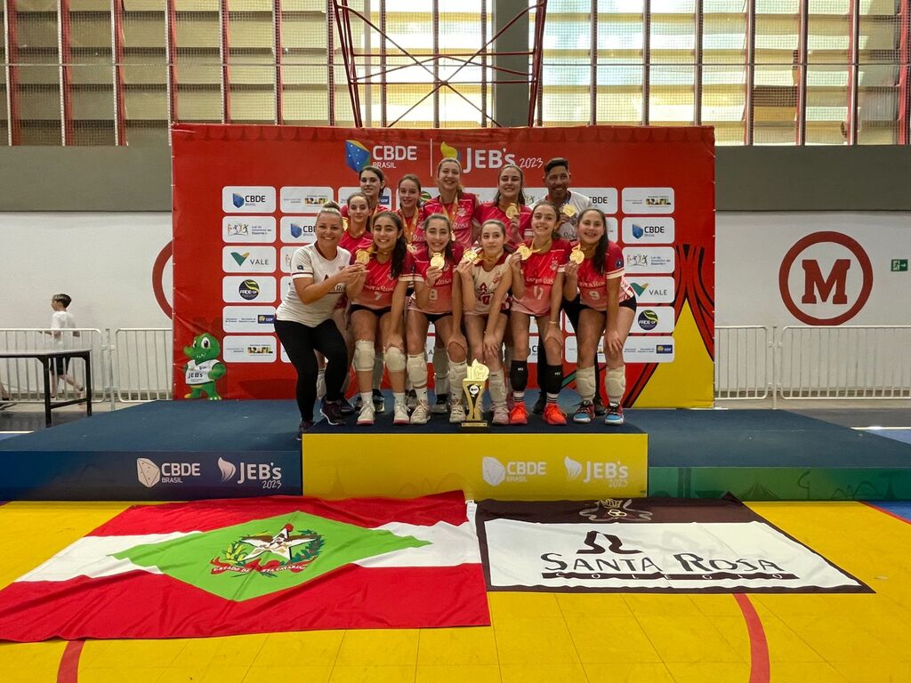 Equipe feminina do Santa Rosa é Ouro nos 
Jogos Escolares Brasileiros
