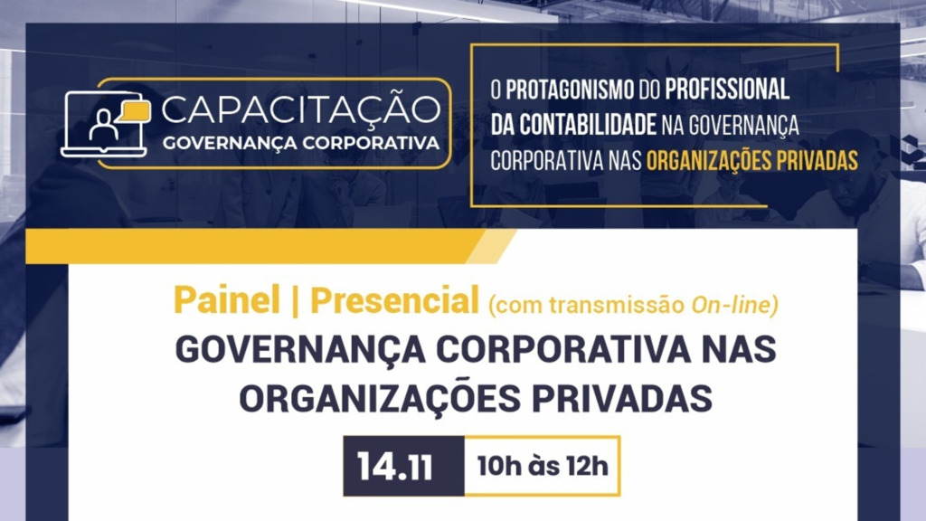 CRC/SC promove evento gratuito sobre governança em empresas