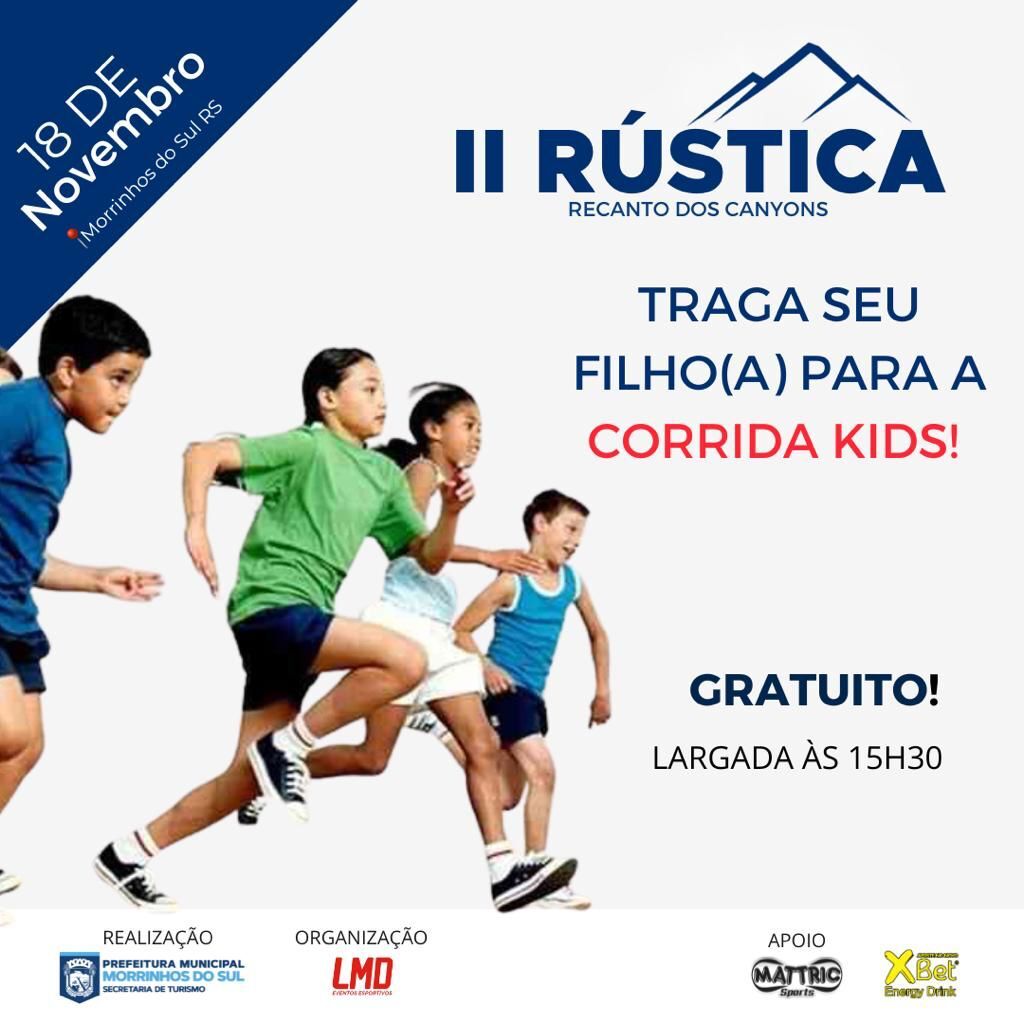 2ª RÚSTICA RECANTOS DOS CANYONS SERÁ NESTE SÁBADO (18) COM A PARTICIPAÇÃO DE CRIANÇAS EM MORRINHOS DO SUL