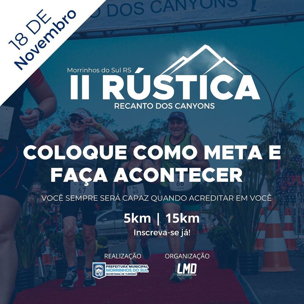 2ª RÚSTICA RECANTOS DOS CANYONS SERÁ NESTE SÁBADO (18) COM A PARTICIPAÇÃO DE CRIANÇAS EM MORRINHOS DO SUL