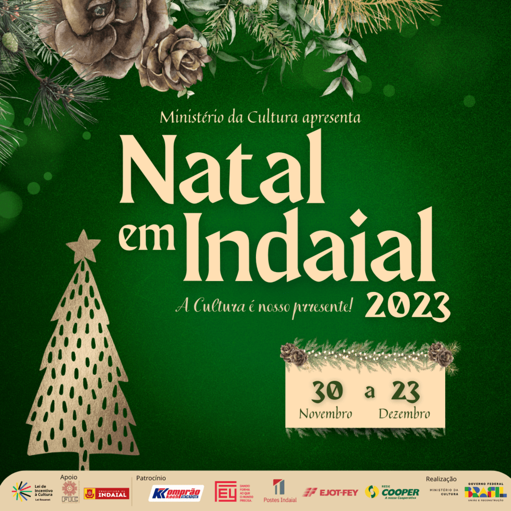 Indaial prepara atrações para o Natal 2023 - A Cultura é Nosso Presente