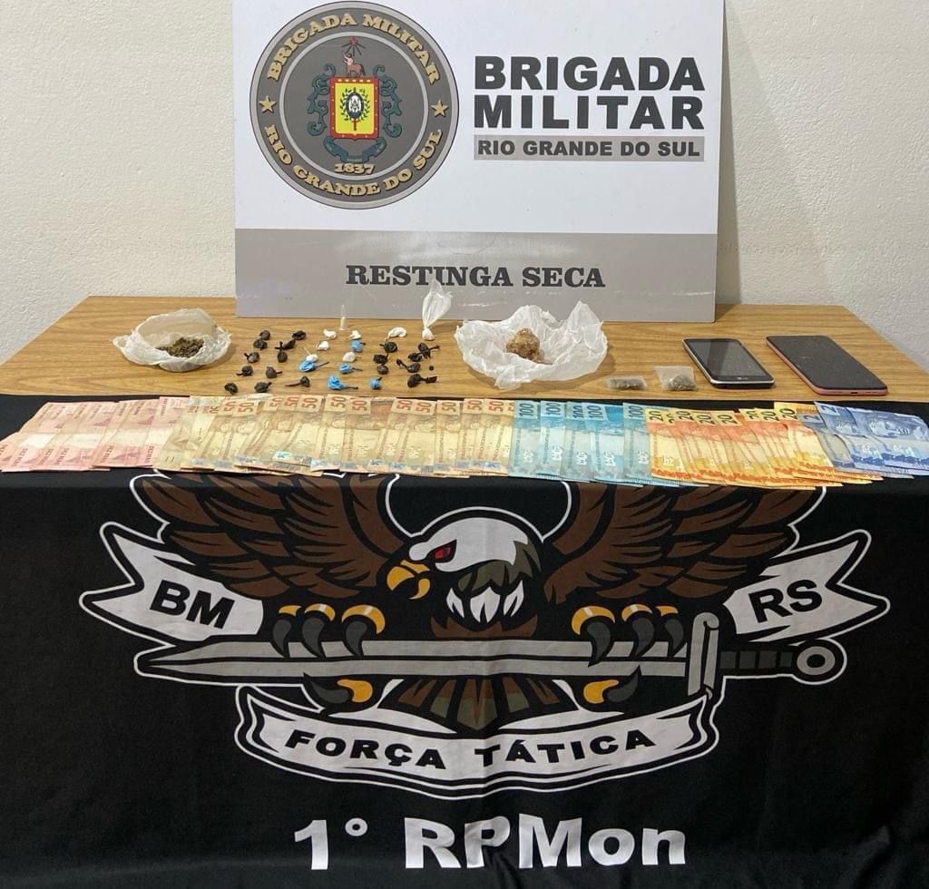 Mulher é presa em cidade da região por tráfico de drogas com 30 porções de cocaína e mais de R$ 1.500 em dinheiro