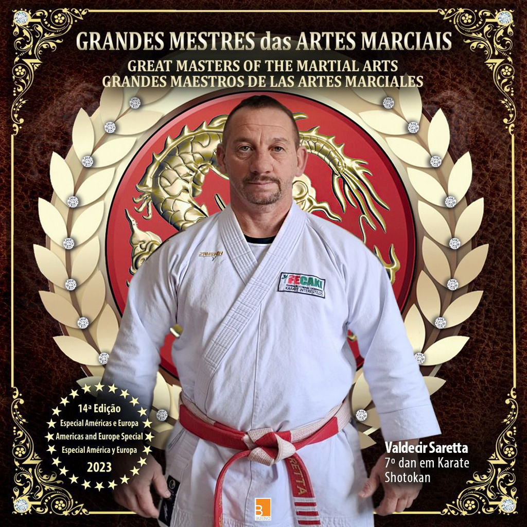 Karatê de Capinzal participará de evento em São Paulo e será homenageado no livro Grandes  Mestres das Artes Marciais