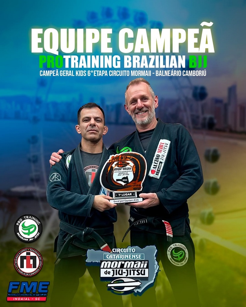 Equipe de Jiu-Jitsu da FME Indaial consagra-se campeã no Circuito Catarinense Mormaii