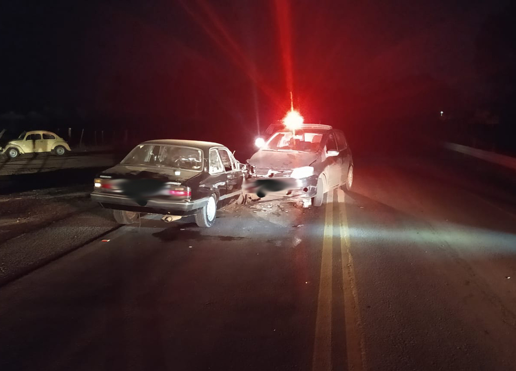 Colisão frontal é registrada na SC 161 em Anchieta