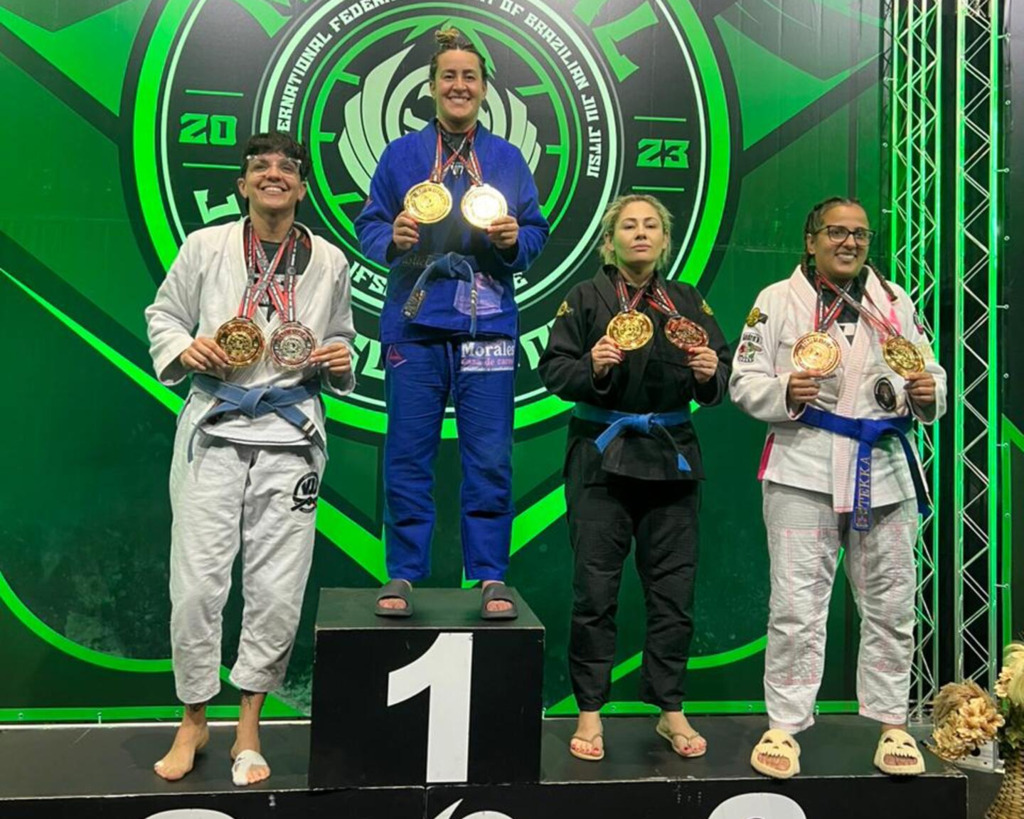 Foto: Divulgação - No Sport Jiu-Jitsu World Championship, atletas de Pelotas foram campeões na faixa azul