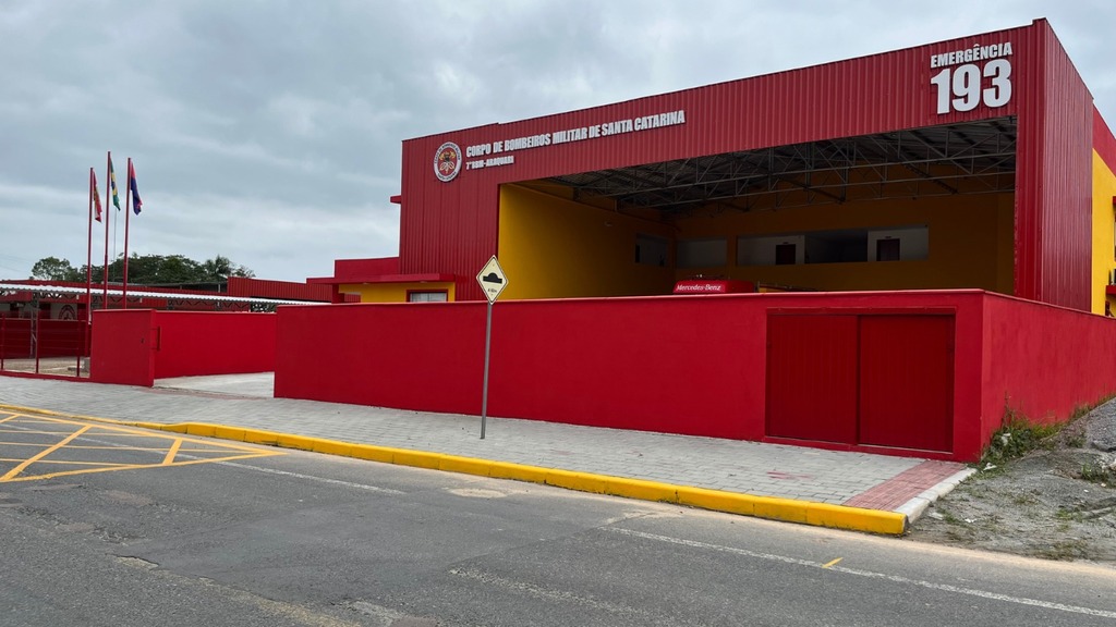 Corpo de Bombeiros Militar inaugura sede em Araquari