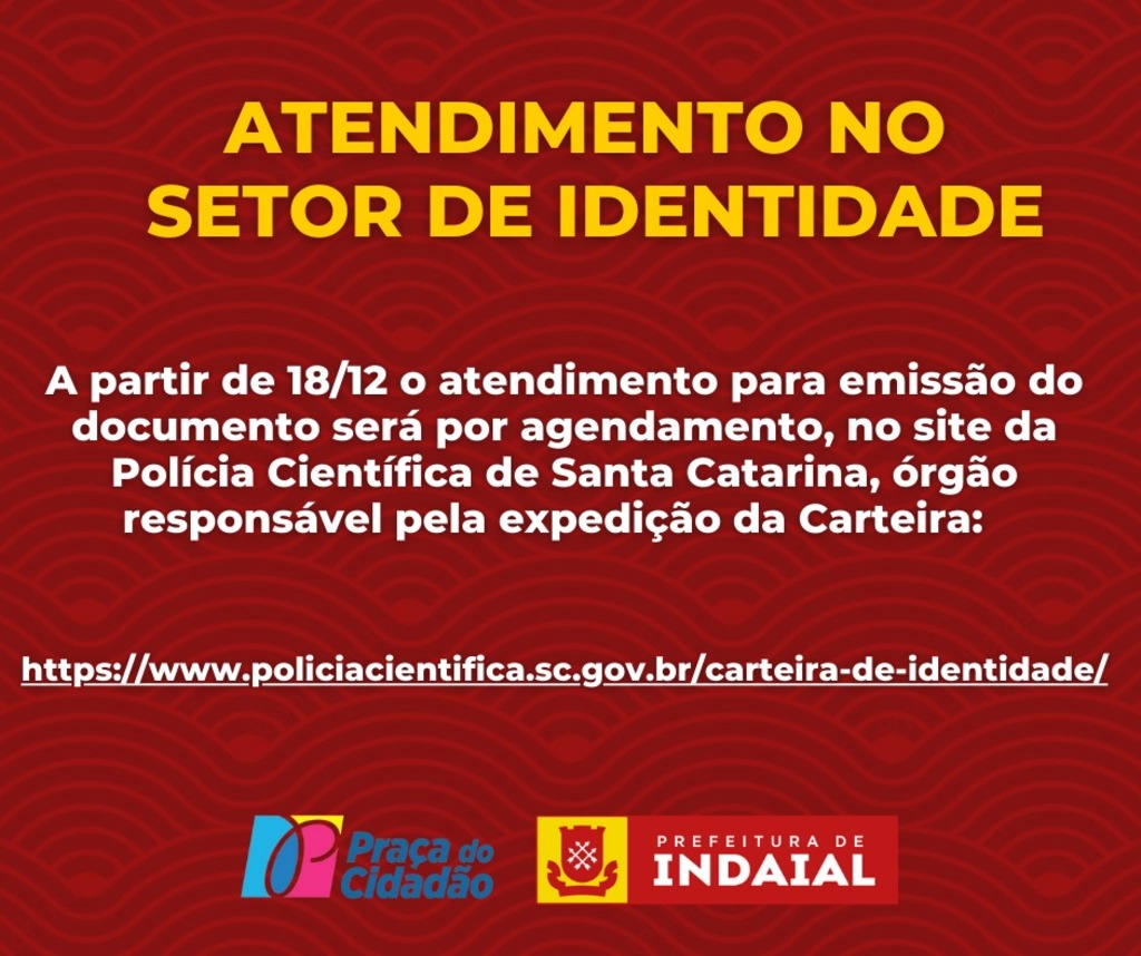 Atendimento para emissão da Carteira de Identidade passará a ser por agendamento