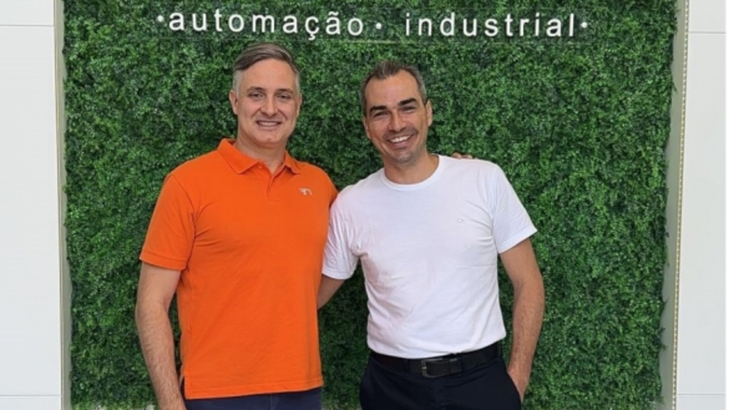 Deputado Matheus Cadorin na Fersiltec, em Timbó - 