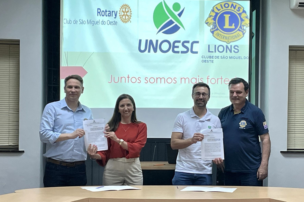 Parceria entre Unoesc, Rotary e Lions fortalece serviços de saúde e projetos sociais