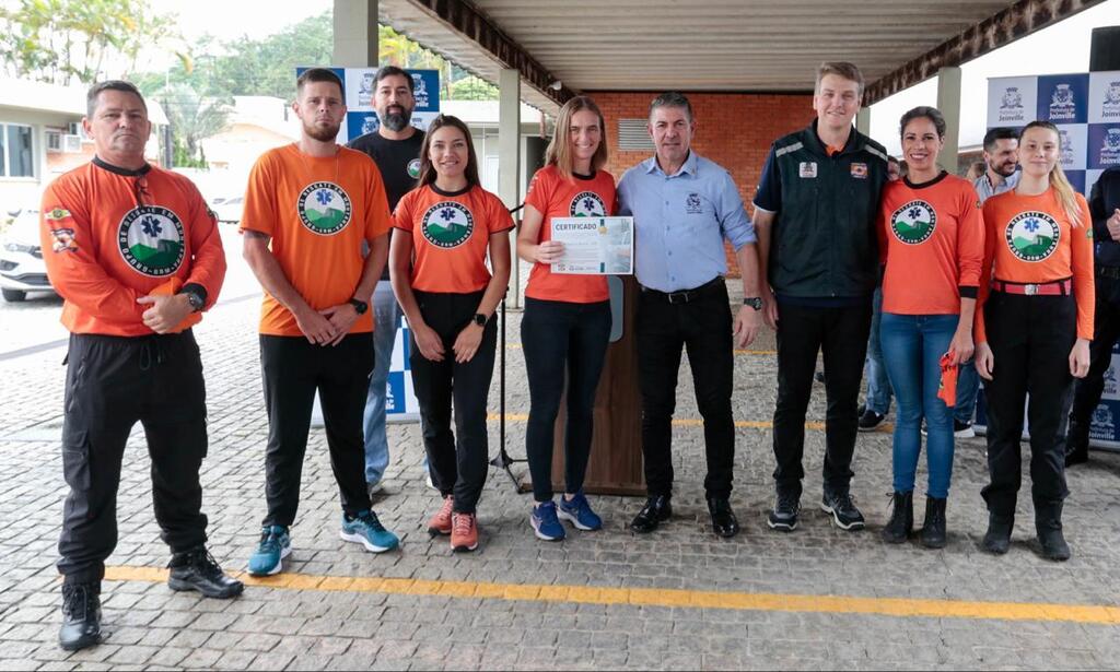 Voluntariado de Joinville é homenageado pela Secretaria de Proteção Civil e Segurança Pública