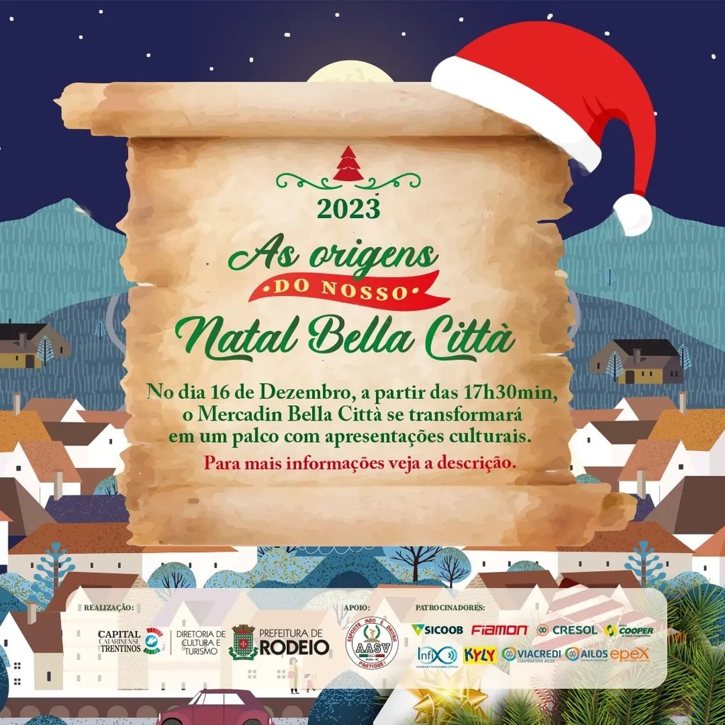 Venha Curtir o Último Sábado do Natal Bella Città!