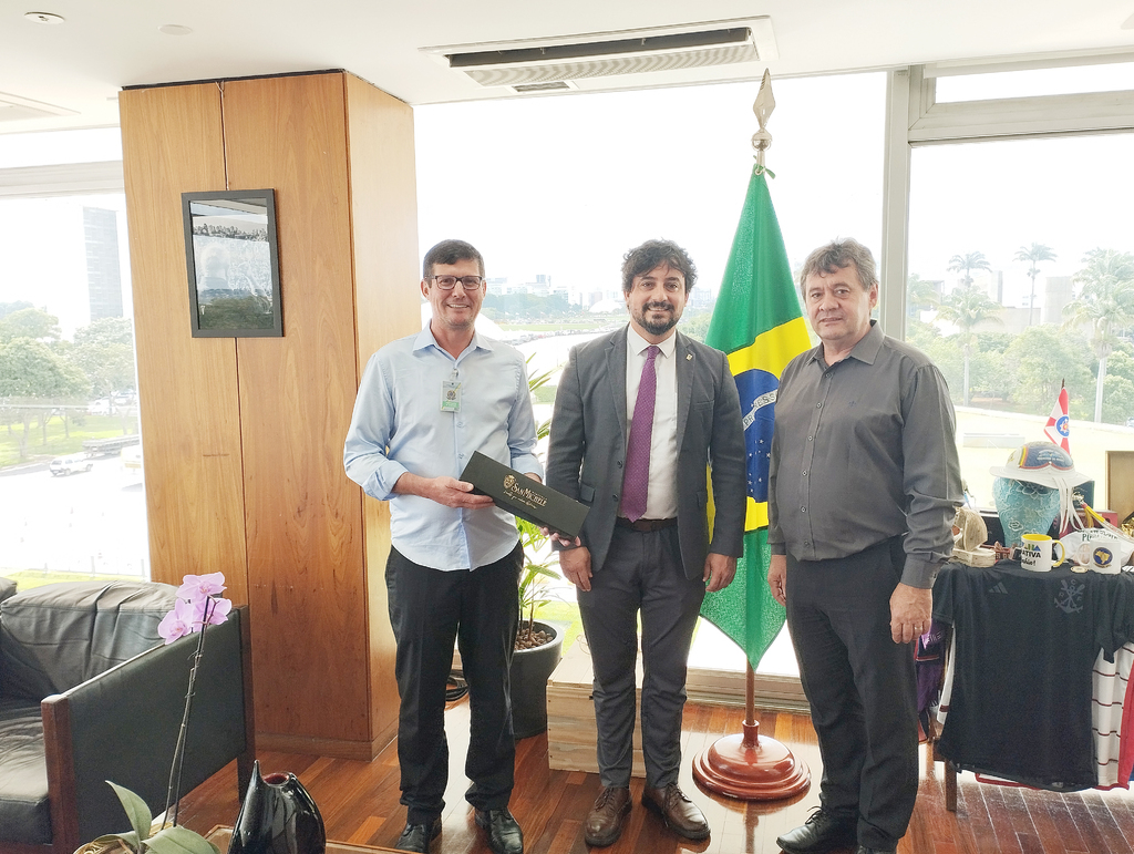 Prefeito e vice de Rodeio vão a Brasília em uma extensa agenda