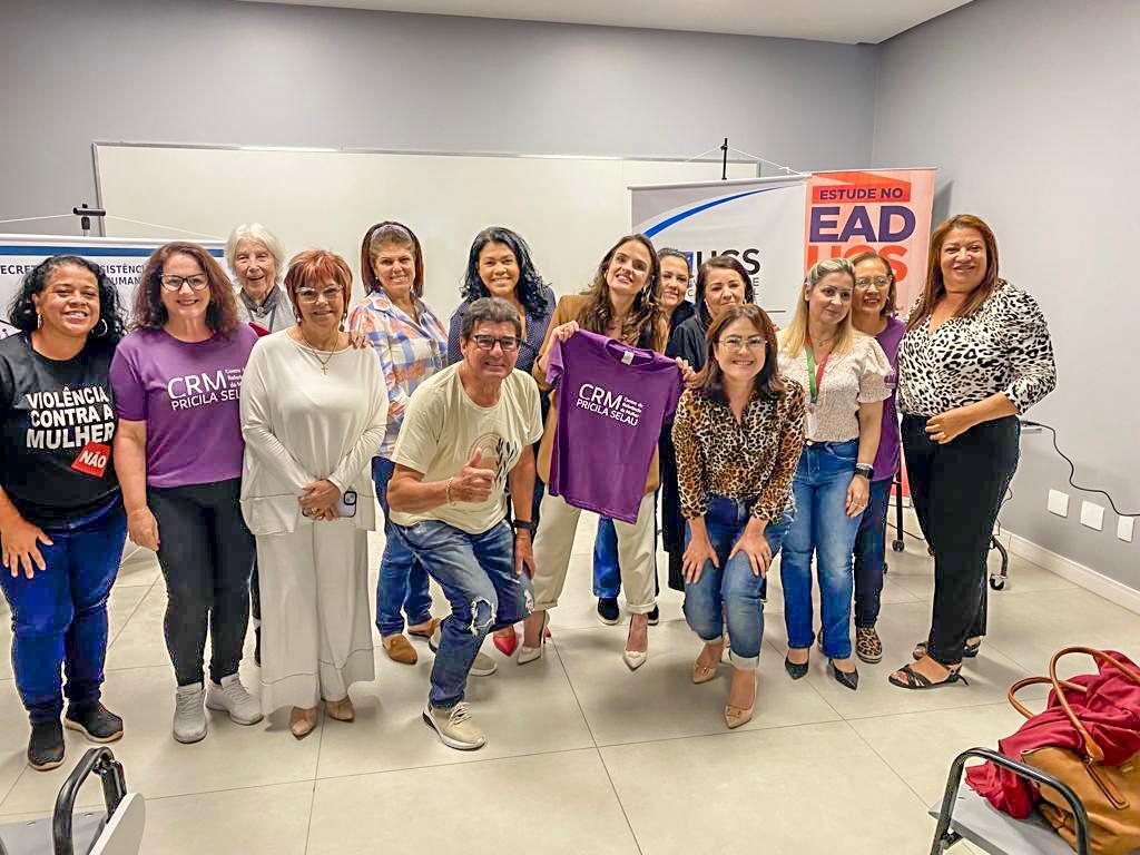 CRM PATRICIA SELAU REALIZA PALESTRA COM DIRETORA ESTADUAL DE POLÍTICAS PÚBLICAS PARA AS MULHERES EM TORRES