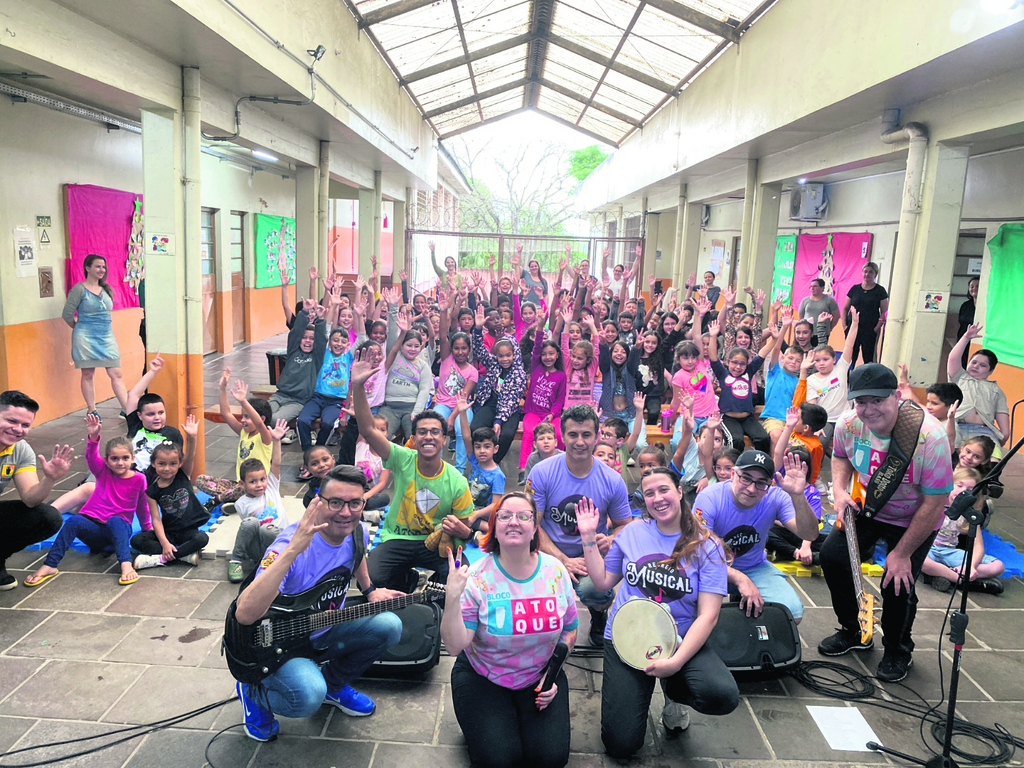 Projeto Recreio Musical chega à Escola Chácara das Flores na segunda-feira