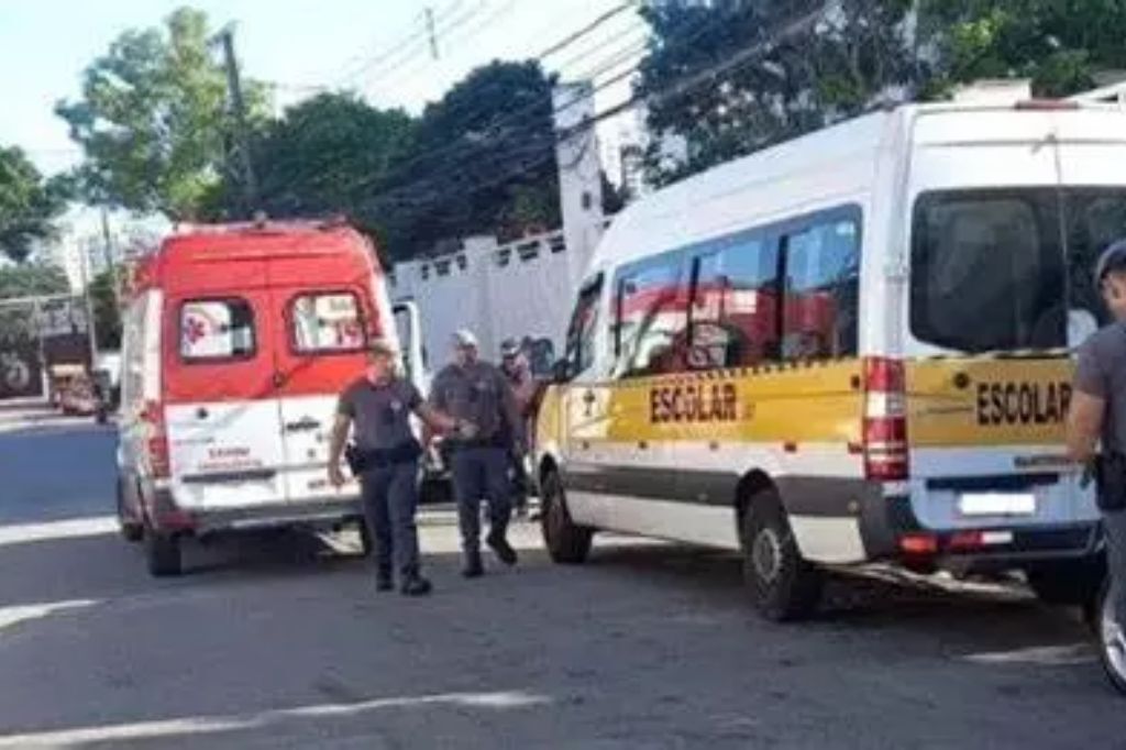  - Criança foi esquecida em van escolar na região da Mooca, em São Paulo; – Foto: Divulgação/RedeSociais