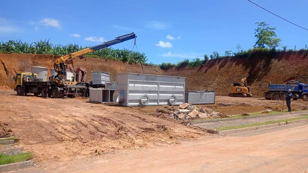 Araquari recebe avanços no abastecimento de água com novos módulos de estação de tratamento