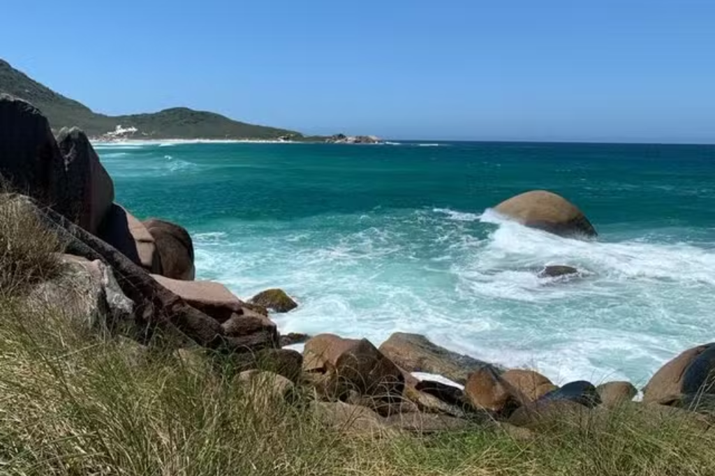  - Praia da Galheta, em Florianópolis — Foto: Guilherme/Arquivo Pessoal