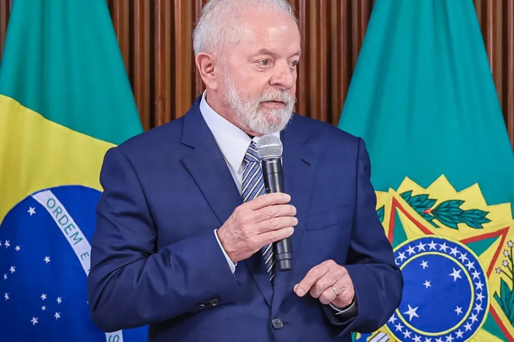  - O presidente Lula durante última reunião ministerial de 2023 - 20/12/2023 (Ricardo Stuckert / PR/Divulgação)